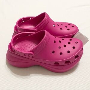 Crocs Classic Bae Platform Clogs Hot Candy Pink